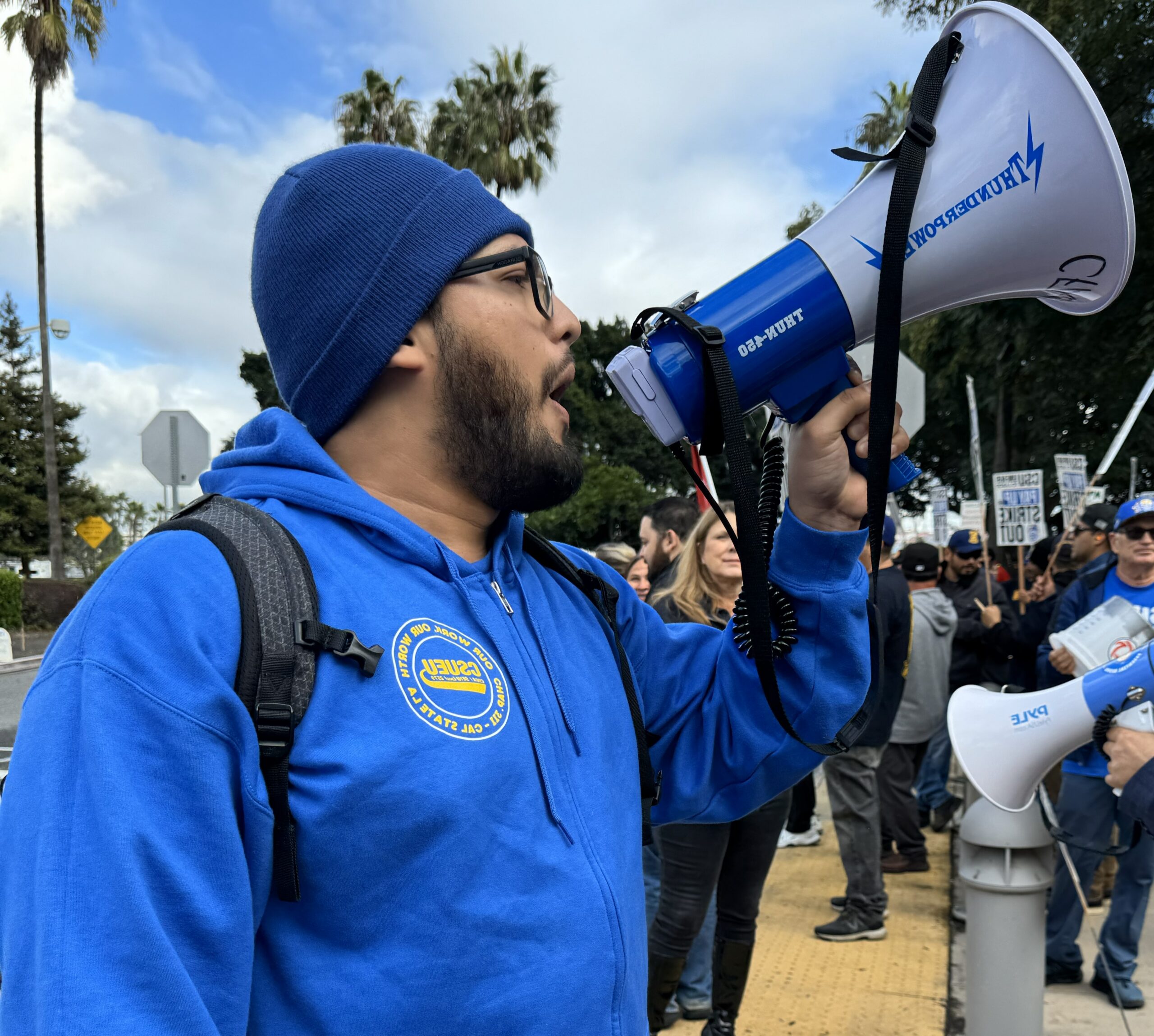 CSUEU member taking action